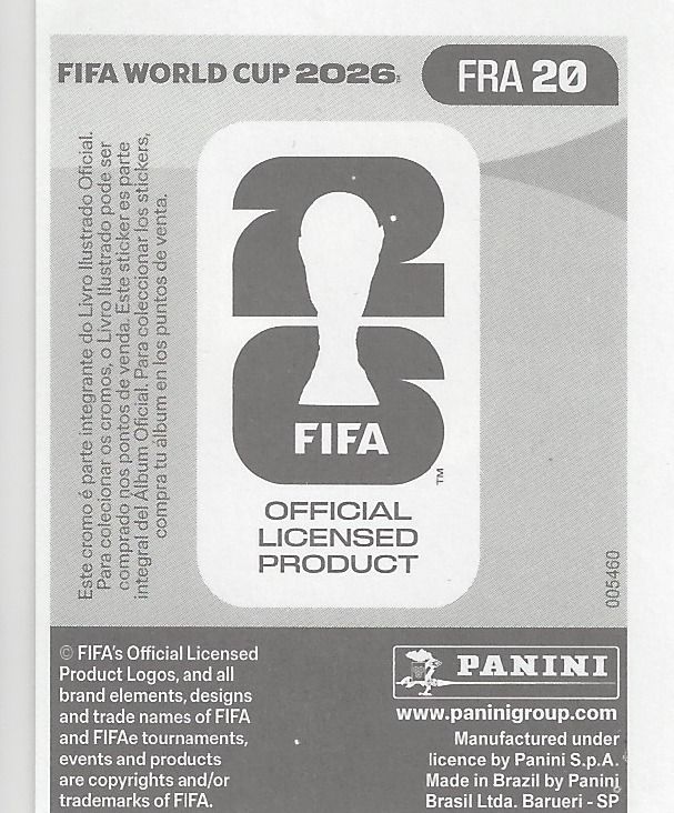 A genuine Latin American FRA 20 back